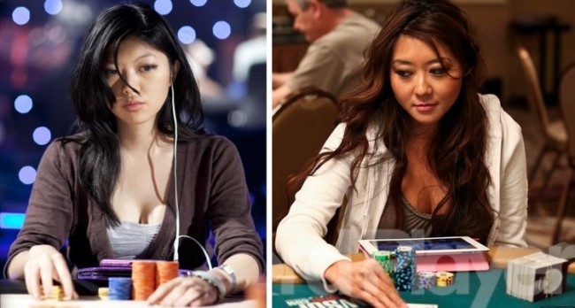 asian girls poker players